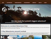 Tablet Screenshot of lombokadventureclub.com